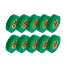 Green Electrical Tape, 10 Rolls   Waterproof, Industrial Grade Vinyl, 3/4 in ...