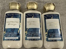 Lot Of 3 Bottles - Bath  Body Works Saltwater Breeze Body Lotion 8 fl oz NEW