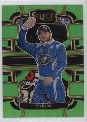 2024 Panini Select Grandstand Neon Green Prizm 30/75 Ty Dillon #40 5g8