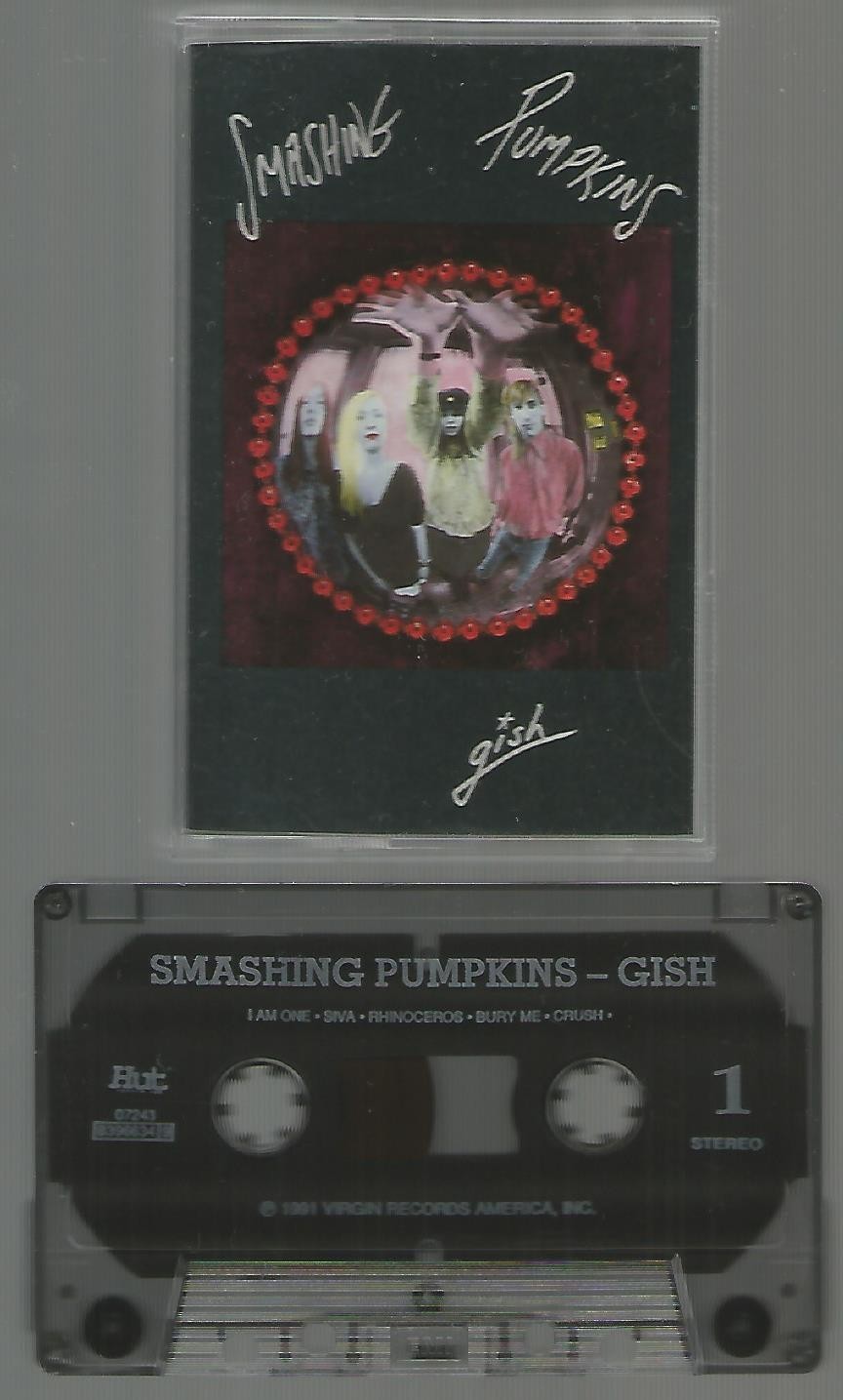 Smashing Pumpkins - Gish, RARE 1991 Malaysian Cassette VG TESTED