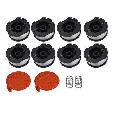 8 Pack String Trimmer Spool For Black And Decker AF-100-3ZP 30ft .065'' Line