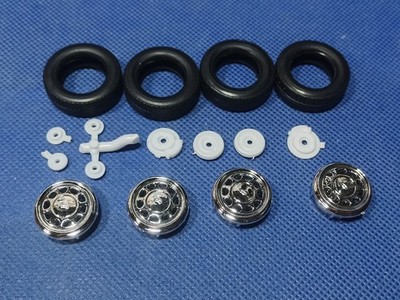   Stock Wheels Tires 1990 Mustang 1:25 Scl 1000s Model Car Parts 4 Sale Revell