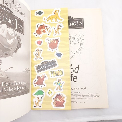 Vintage 2004 The Lion King 1 1/2 Golden Books Sticker Story Activity Book Disney - Picture 3 of 4