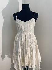 American Eagle Outfitters White Lace Strappy Sleeveless V-Neck Sundress Size 6