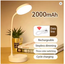 Portable LED Desk Lamp Eye-Protection 3-Mode Dimming USB Touch Bedroom Reading