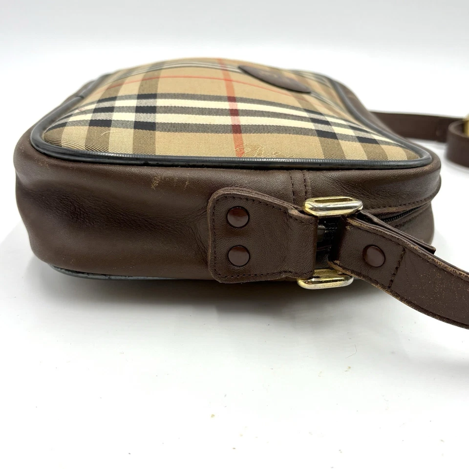 Burberry Nova Check Shoulder Bag Crossbody Bag Canva Burberrys 2Y1945 - Image 4 of 4