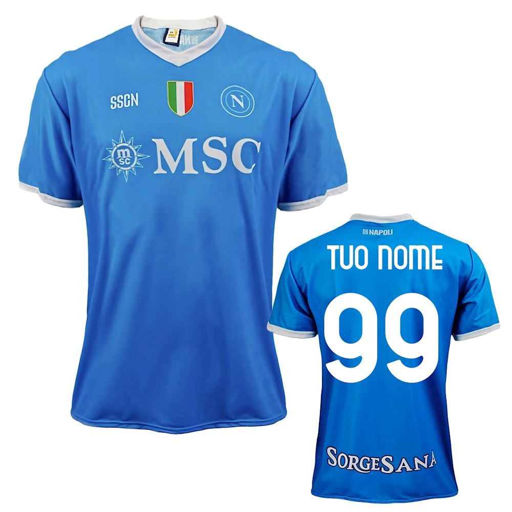 Maglia Personalizzata Napoli Home 2025 2026 Azzurri ufficiale Scudetto