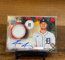 2025 TOPPS HOLIDAY JACE JUNG AUTO RELIC 11/25 ROOKIE DETROIT TIGERS