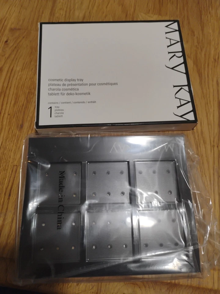 Bandeja de exhibición de cosméticos Mary Kay vintage nueva stock antiguo Foto 2 de 2