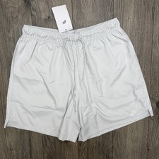 Nike Woven Shorts Sz XL Mens Grey Photon Dust Club Flow Above Knee Length 50