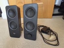 Logitech Z207 wireless Bluetooth speakers stereo sound 10W 3.5mm audio for PC