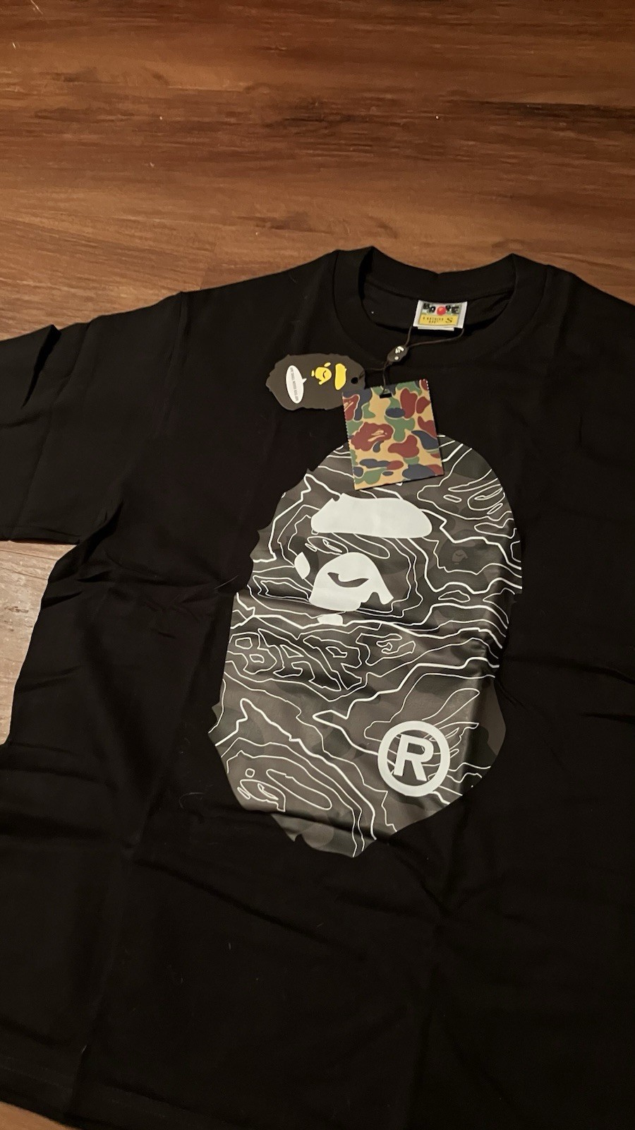 A Bathing Ape Ape Head Graphic Black Limited Edition Cotton T-Shirt Men's Size L thumbnail 3