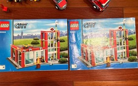Lego City Fire Station 60004, Complete With Instructions, Used