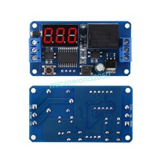 12V Display LED Timer Relay Programmable Board Buzzer Button Module Delay Switch