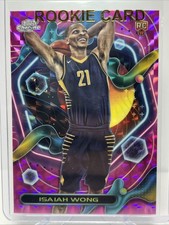 2024 Topps Cosmic Chrome ISAIAH WONG #195  Pink Refractor RC