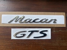 Original OEM Porsche Macan GTS Chrom Abzeichen Embleme 95B 2014+ Heck Kofferraum