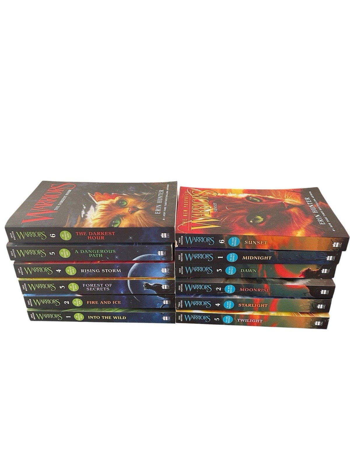 Warrior Cats Collection by Erin Hunter 12-Book Set,  Series 1 & 2 | Erin Hunter