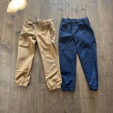 Boys Cat  Jack Joggers Khaki Navy Size 7 LOT