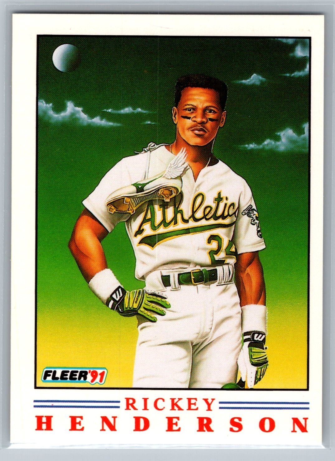 1991 Fleer - Factory Set Exclusive Pro-Vision Rickey Henderson #2 - HOF NM
