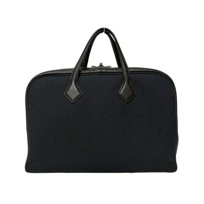 HERMES 黒 ブラック ダブルベルト 41 サックアデペッシュ HERMES（エルメス） ビジネスバッグ ブラック バッグ