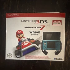 Mario Kart 7 Wheel Ergonomic Controller Attachment Nintendo 3DS Black