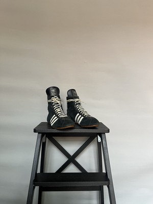 VTG 80s Adidas Champion Boxing Shoes Size UK9 Made in West