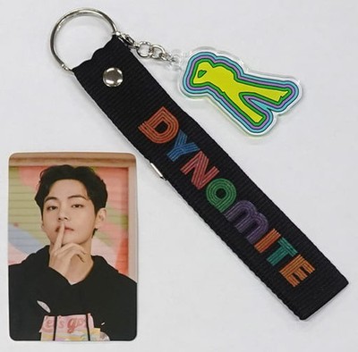 BTS Bangtan Boys Keyring + Photocard Set FILA Let s Be Dynamite Japan
