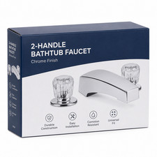 Danco Garden Tub Faucet Mobile Home and RV 2handle Chrome Finish 10661 L5