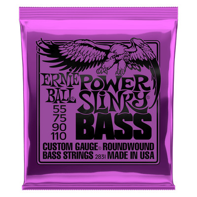 Ernie Ball Power Slinky nickelumwundene E-Bass-Saiten (55-110)