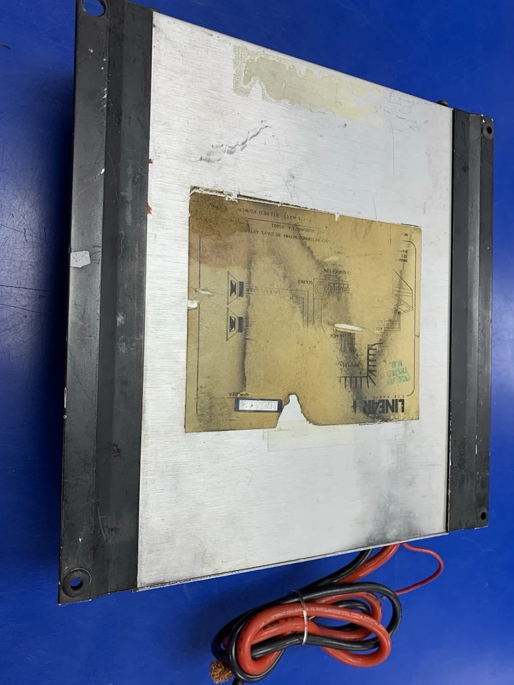 ¡Raro! Amplificador de coche Linear Power 1752 175 vatios (vieja escuela). PROBADO Foto 2 de 3