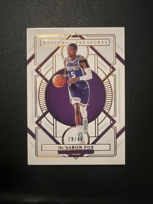 2020-21 Panini National Treasures - De'Aaron Fox #22 Bronze /49