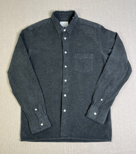La Paz Mens Charcoal Grey Heavy Cotton Twill Long Sleeve Casual Shirt M Portugal