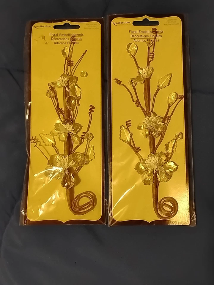 Floral Embellishments By Recollections All Handmade And Variety Of Colors - Image 3 of 4