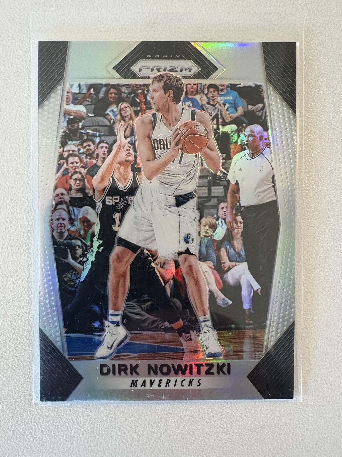 Dirk Nowitzki 2017-18 Panini Prizm #91 Prizms Silver TY1