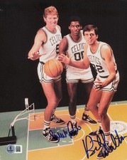 Bill Walton  Robert Parish Signed 8x10 Photo Boston Celtics Beckett BS30288