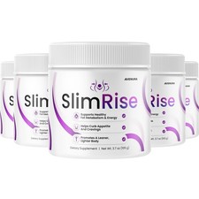 (5 Pack) Slim Rise Powder Supplement Natural Blend for Healthy Weight Management