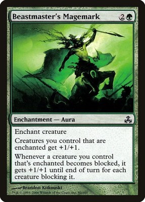 BEASTMASTER'S MAGEMARK X 4 E/X+ GUILDPACT MAGIC THE GATHERING