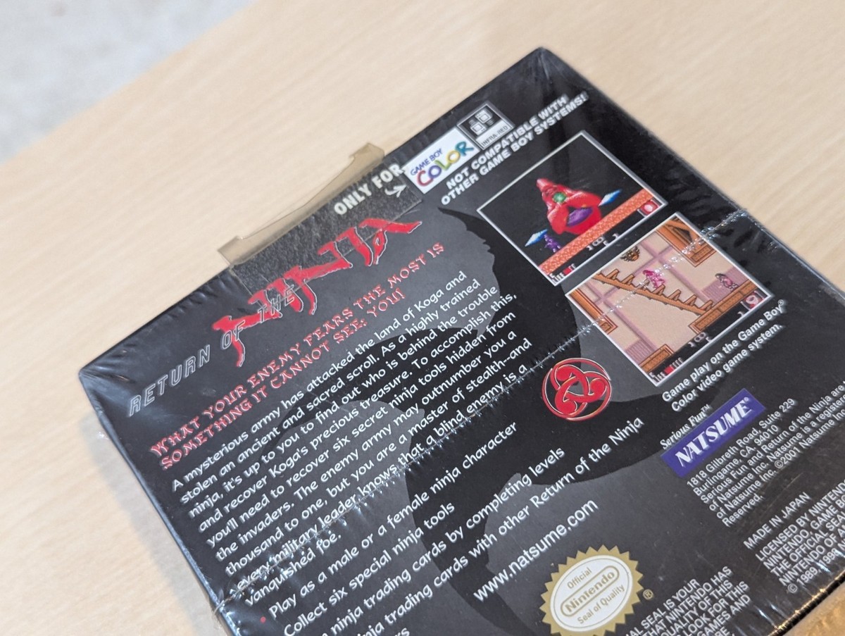 Return of the Ninja (Nintendo Game Boy Color, 2001) for sale