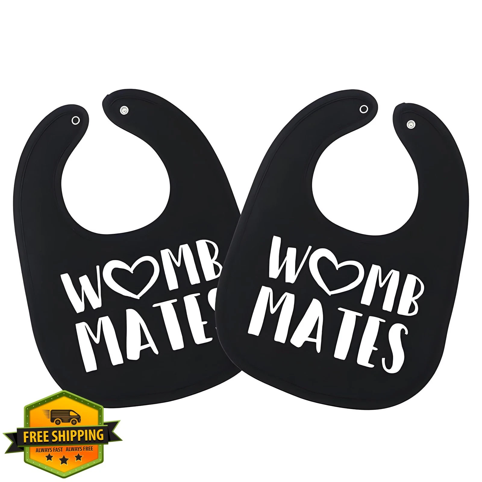 Twinstuff Twin Bibs Cotton Womb Mates Boys Girls Drool Teething