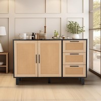 Kommode Sideboard KüChenschrank Aufbewahrungsschrank Mit 2 TüRen & 3 Schubladen.