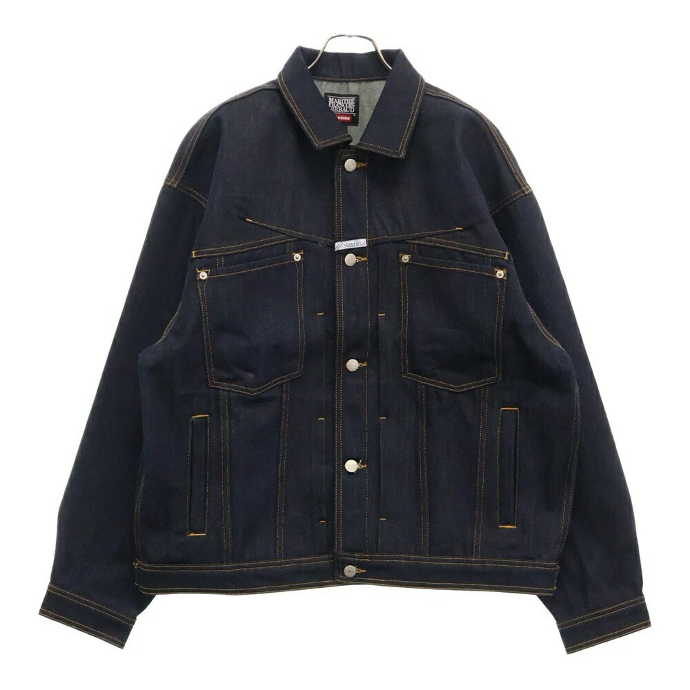 Veste camionneur denim couture X Marithe François Girbaud Supreme taille L 25Ss