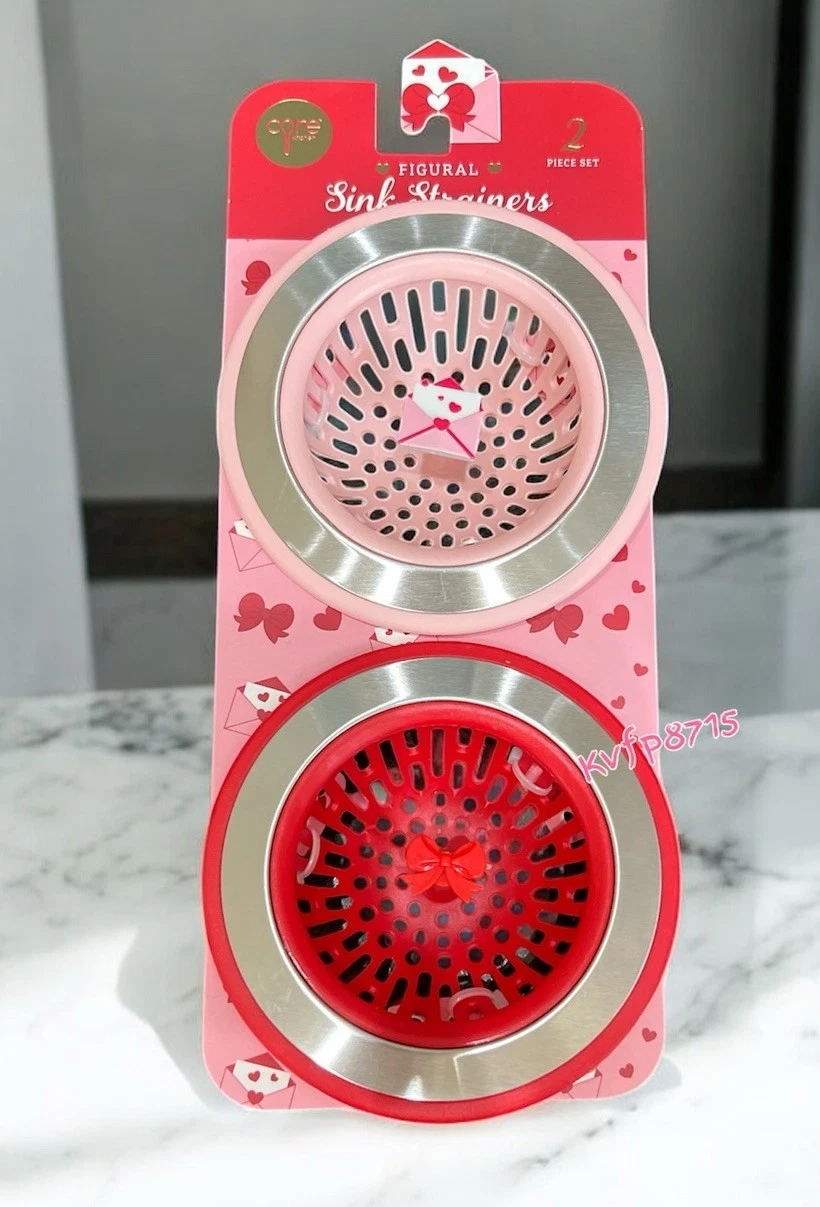 Set Of 2 Figural Sink Strainer Valentine’s Day Red Bow Pink Heart Envelope Love
Opens in a new windo
