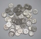 90 Percent Silver Roosevelt Dimes Lot of (50) Mixed Dates $5 face value
