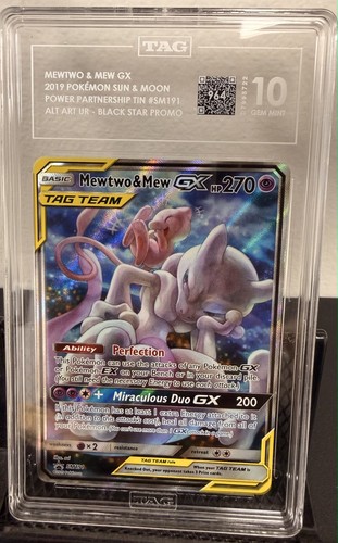 Mewtwo & Mew-GX graded TAG 10 for sale on eBay