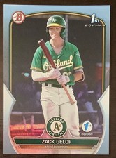 2023 Bowman - Prospects Zack Gelof #BPPF-1 1st Bowman Sly Blue First Edition