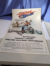 Vintage Topps 1981 Real Movie Giant Pin-Up “Smokey and the Bandit” 20”x12”