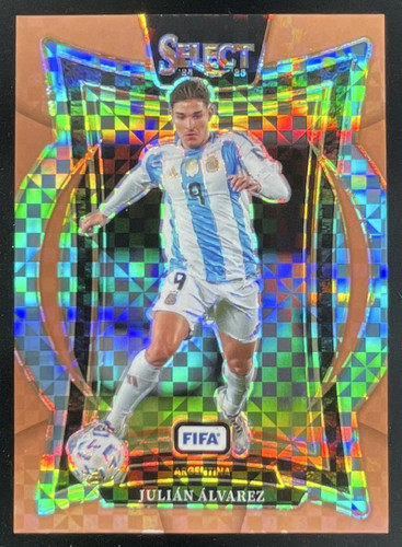 2024-25 Panini Select FIFA Terrace Bronze Checker #59 Julian Alvarez /75