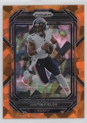 2022 Panini Prizm Orange Ice Prizm Justin Fields #47 0n3k