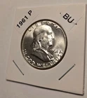 1961-P Franklin Silver Half Dollar BU Condition with Cartwheel and Luster (F301)