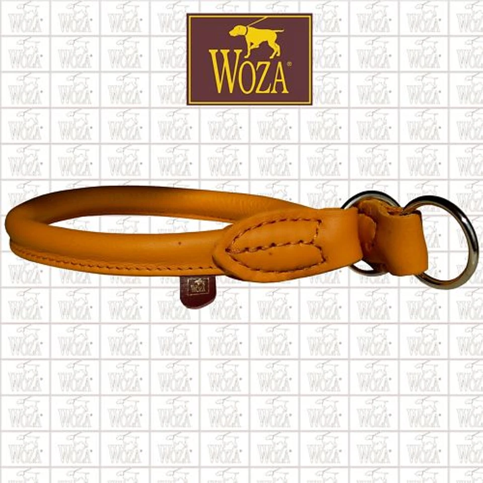 Premium Würger Rundgenäht WOZA Vollleder Lederhalsband Handnaht Rindnappa P2141
